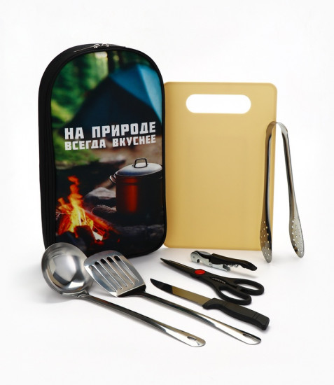 Подарочный набор для пикника «На природе вкуснее»