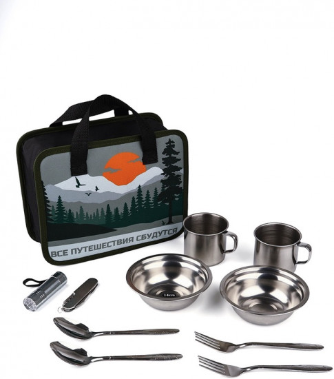 Набор посуды для пикника «Путешествия»