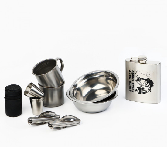 Подарочный набор посуды для похода «Душа поёт»