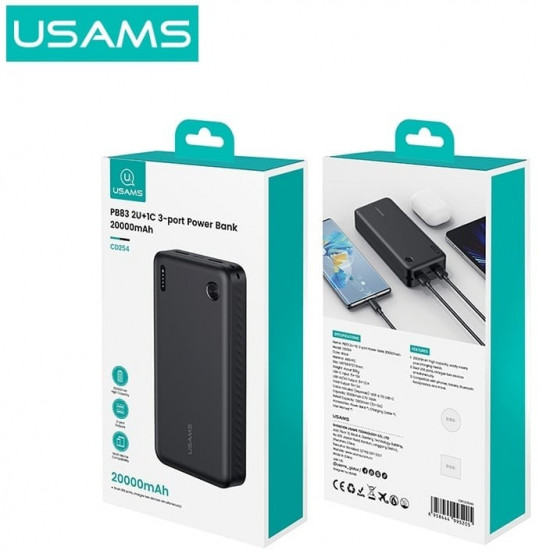 Портативный внешний аккумулятор Usams Power bank 10KCD25301