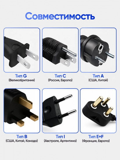 Универсальный переходник для розетки 220V