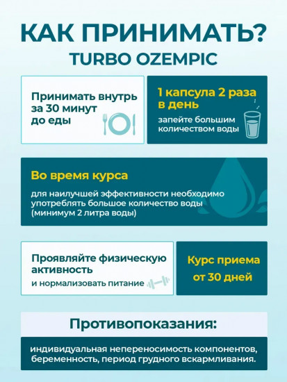 Капсулы для быстрого похудения Turbo Ozempic