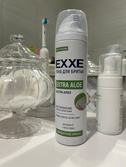 Пена для бритья мужская восстанавливающая с алоэ
