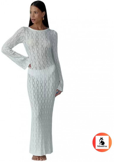 Туника пляжная вязаная