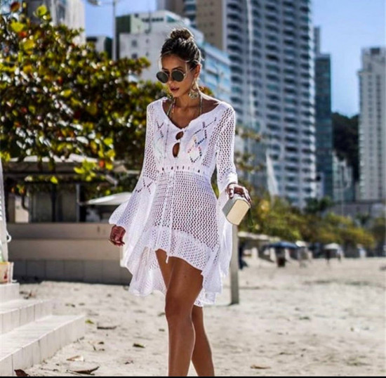 Туника-платье женское пляжное