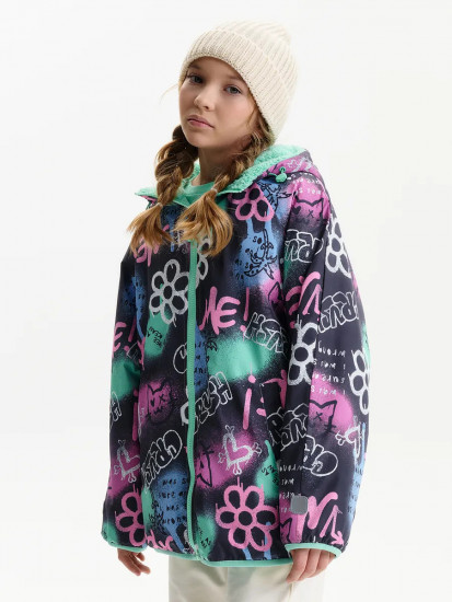 Двусторонняя демисезонная куртка для девочки