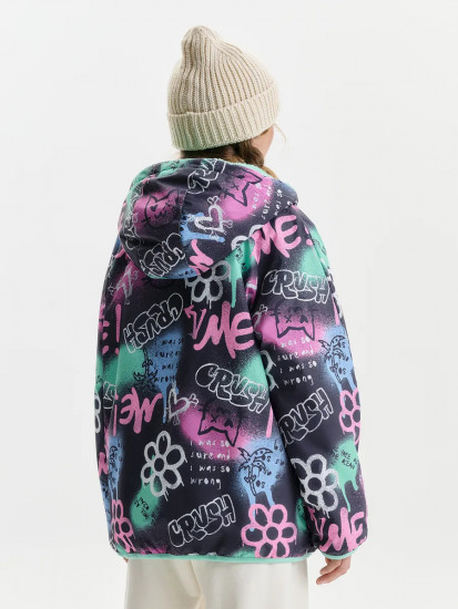 Двусторонняя демисезонная куртка для девочки