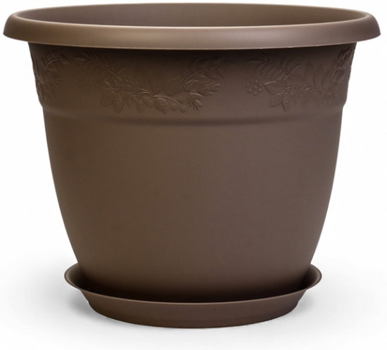 Горшок для цветов с поддоном «Рябина»