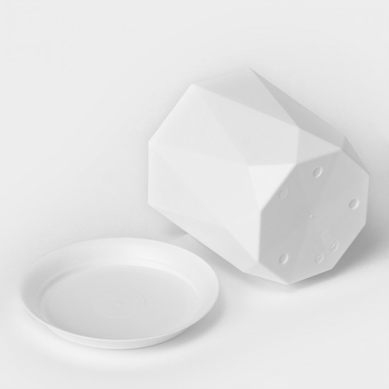 Горшок для цветов с поддоном «Призма»