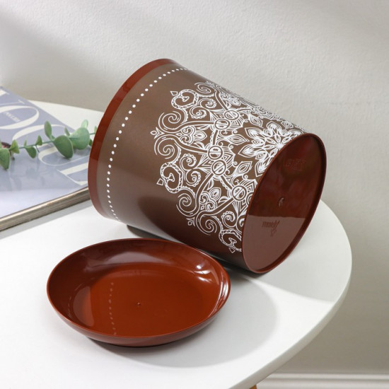 Горшок для цветов с поддоном «Кракле»