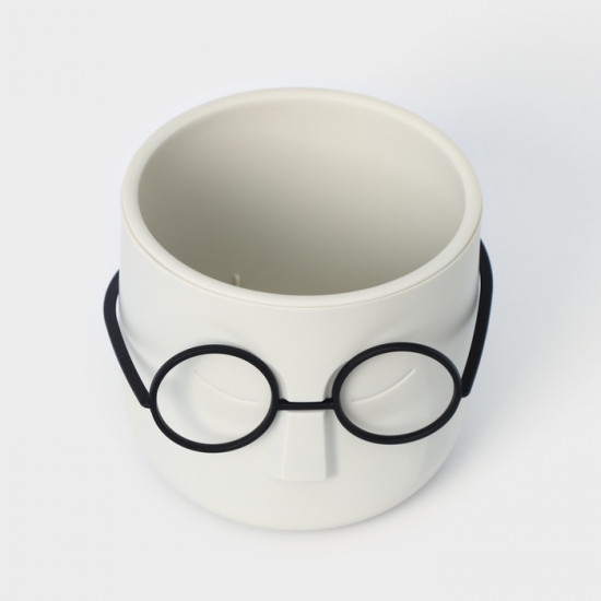 Кашпо для цветов со вставкой «Стив»