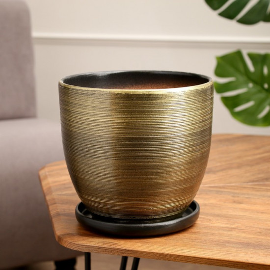 Горшок цветочный с поддоном «Изысканность»