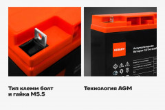 Батарея аккумуляторная GDTM-12180 - Фото 2