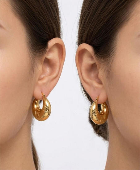 Серьги «Золотой объём»