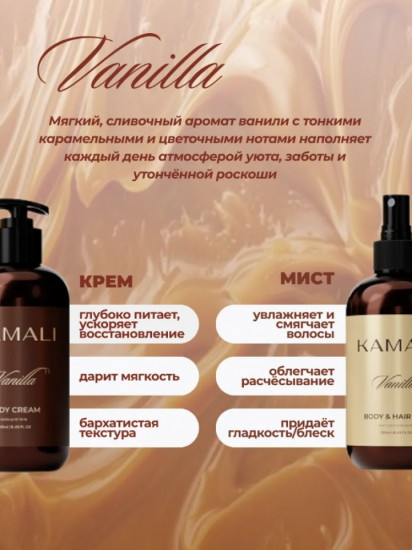 Набор уходовый для тела и волос «Vanilla»