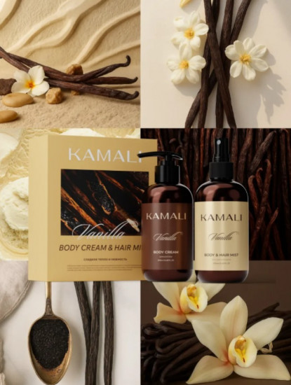 Набор уходовый для тела и волос «Vanilla Cream & Mist»