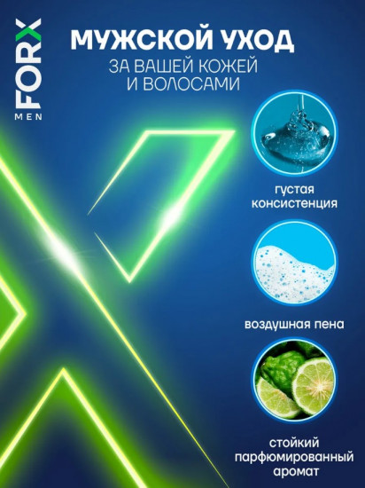 Гель для душа и шампунь 3 в 1 Men «Бодрящий»