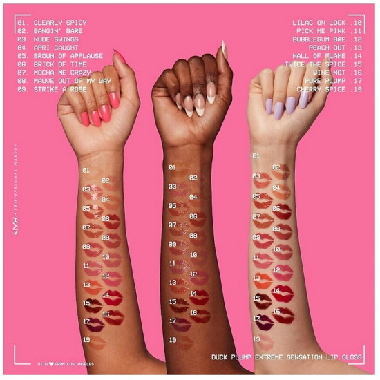 Блеск для губ для придания объема «Duck Plump High Pigment Lip Gloss», тон 19 Cherry Spice