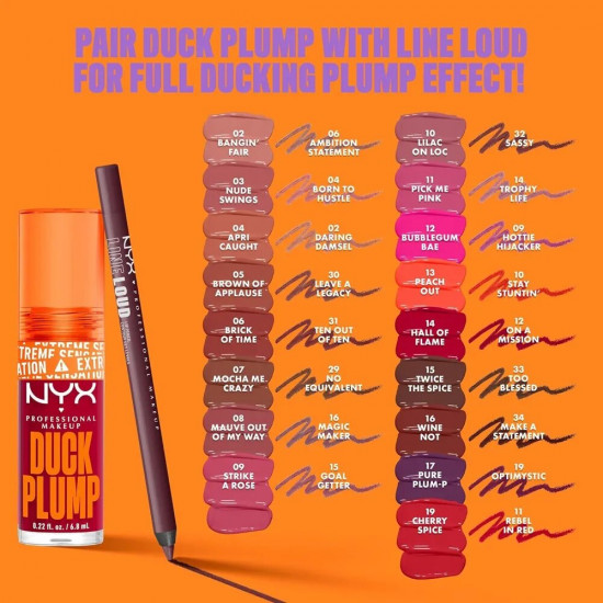 Блеск для губ для придания объема «Duck Plump High Pigment Lip Gloss», тон 19 Cherry Spice