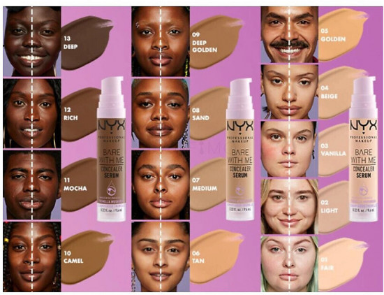 Сыворотка-консилер для лица и тела «Bare With Me», оттенок 01 Fair