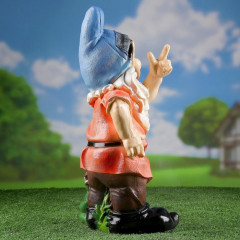 Садовая фигура из полистоуна «Гном с лягушкой» - Фото 7