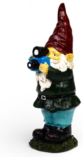 Садовая фигура из полистоуна «Гном фотограф»