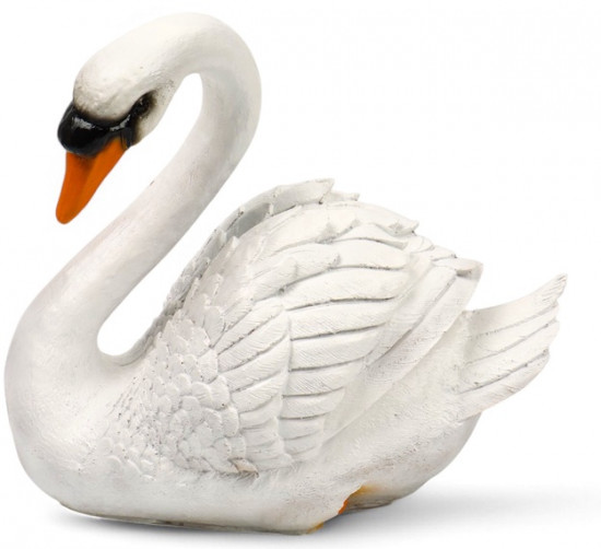 Садовая фигура из полистоуна «Лебедь»