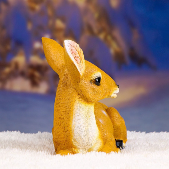 Садовая фигура из полистоуна «Оленёнок лежит»