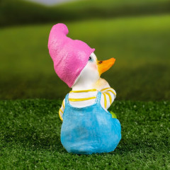 Садовая фигура из полистоуна «Утёнок с лейкой» - Фото 2