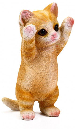 Садовая фигура из полистоуна «Котёнок»