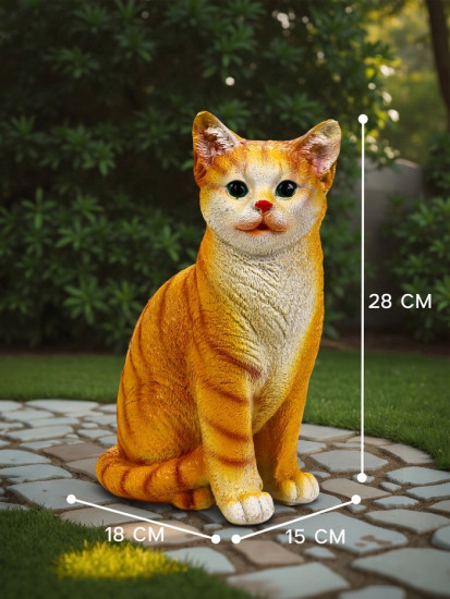 Садовая фигура из полистоуна «Кошка»