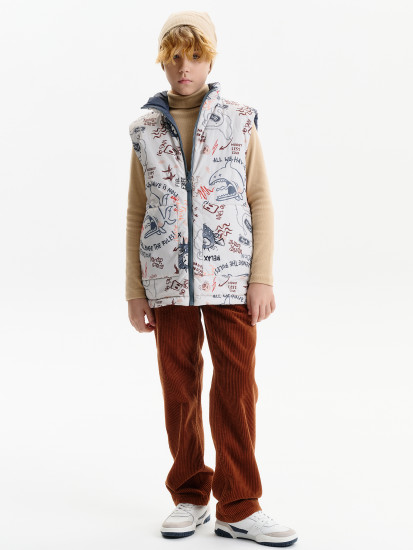 Жилет для мальчиков двусторонний