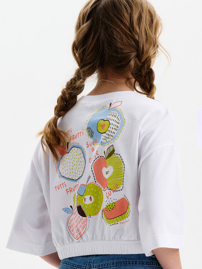 Футболка для девочек кроп-топ