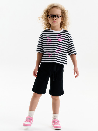 Футболка укороченная для девочек