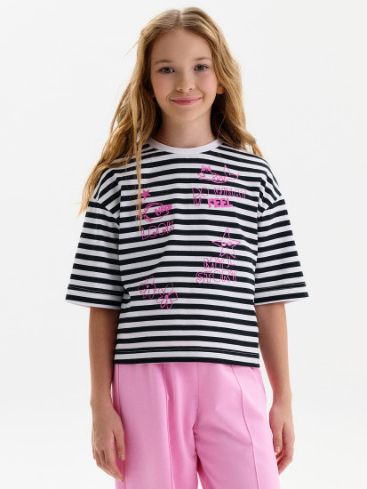 Футболка укороченная для девочек