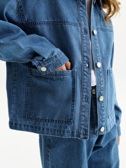 Рубашка джинсовая для девочек