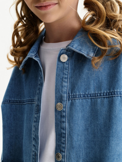 Рубашка джинсовая для девочек