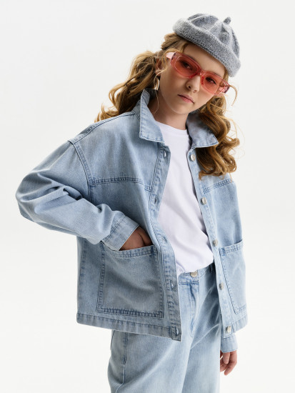 Рубашка джинсовая для девочек