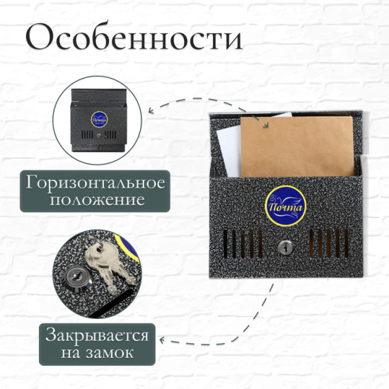 Ящик почтовый с замком