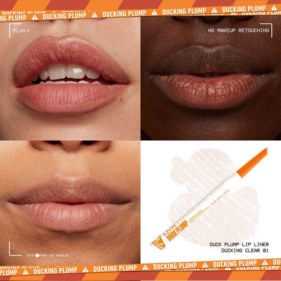 Карандаш-плампер для губ «Duck Plump Plumping Lip Liner», тон 01 Ducking Clear