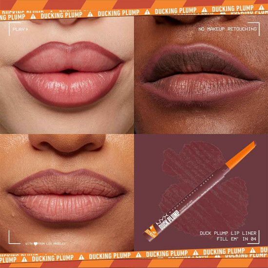 Карандаш-плампер для губ «Duck Plump Plumping Lip Liner», тон 04 Fill' Em-In