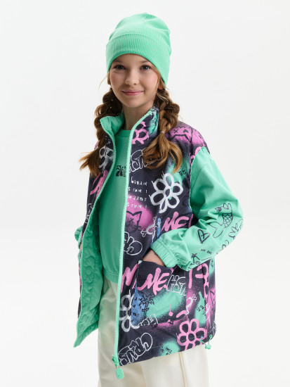 Жилет для девочек двусторонний