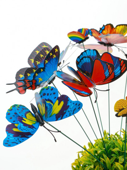 Набор штекеров садовых «Бабочки»