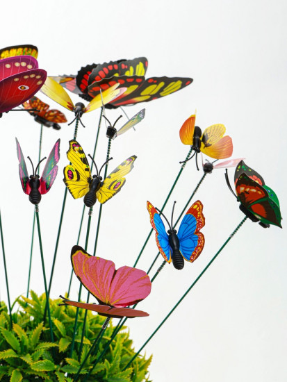 Набор штекеров садовых «Бабочки»