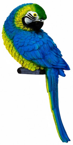 Подвесной декор из полистоуна «Синий ара»