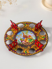 Подставка для 8 яиц «Собор с хохломой» - Фото 1