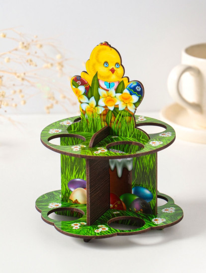 Подставка для 8 яиц в двух ярусах «Цыплёнок»