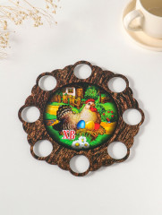 Подставка для 8 яиц на ножках «Курочка» - Фото 1