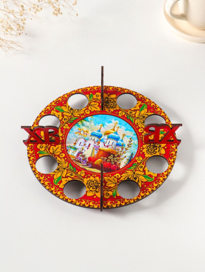 Подставка для 8 яиц «Хохлома»