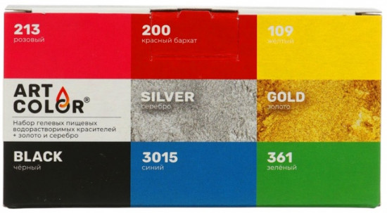 Набор гелевых водорастворимых пищевых красителей «Base»